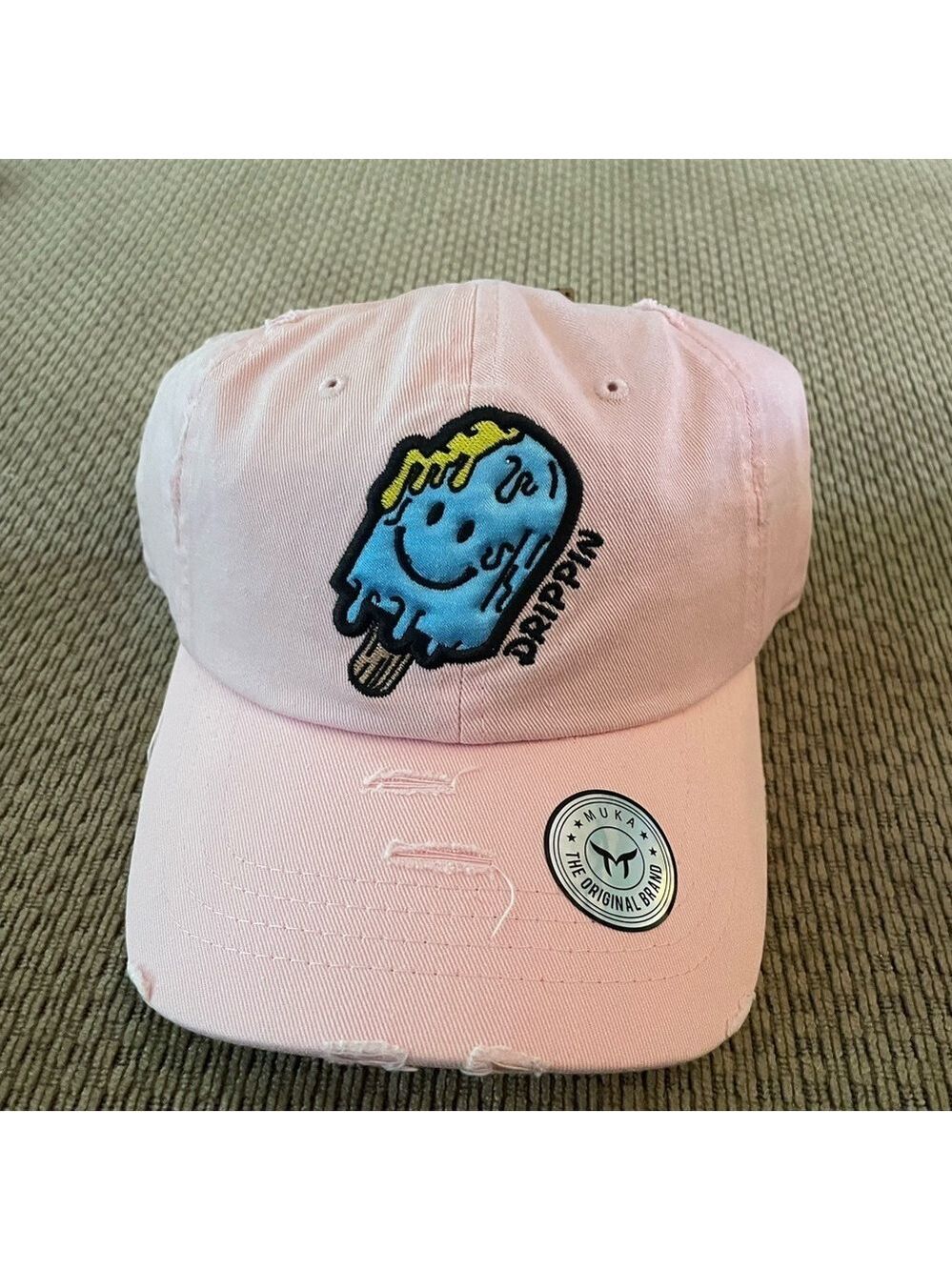 MUKA Pink Drippin Hat NWT